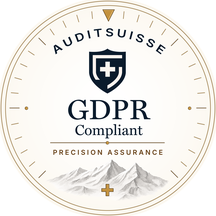 Auditsuisse GDPR Compliant seal
